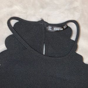 black halter top tank top